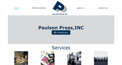 Desktop Screenshot of paulsonpressinc.com